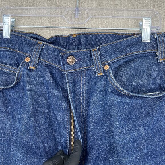 Vintage Levis 517 Jeans Mens 36X36 Blue Boot Cut Orange Tab Made In USA 1985 - Picture 6 of 16